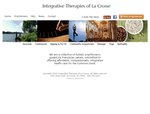 Tablet Screenshot of integrativetherapiesoflacrosse.com